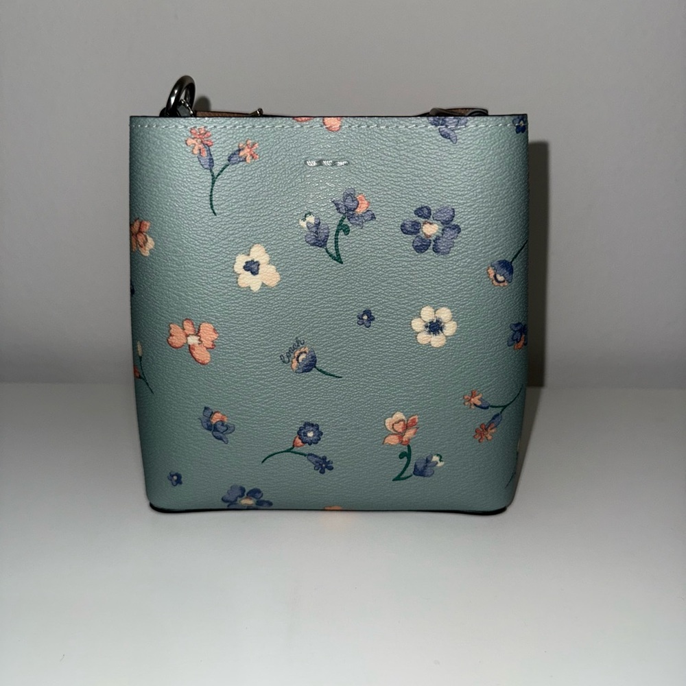 Blue floral Coach bag - Picture 3 of 4